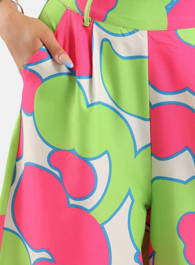 Azul Wide Legged Patterned Pants - Image 3